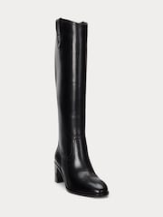 Lauren Ralph Lauren Carla Smooth Leather Heeled Tall Boots - Image 2 of 3