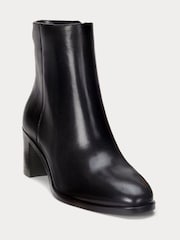 Lauren Ralph Lauren Cassie Leather Ankle Boots - Image 1 of 3