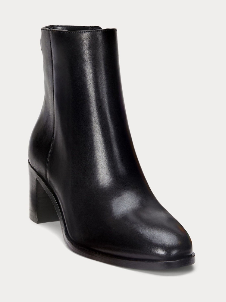 Lauren Ralph Lauren Cassie Leather Ankle Boots - Image 1 of 3