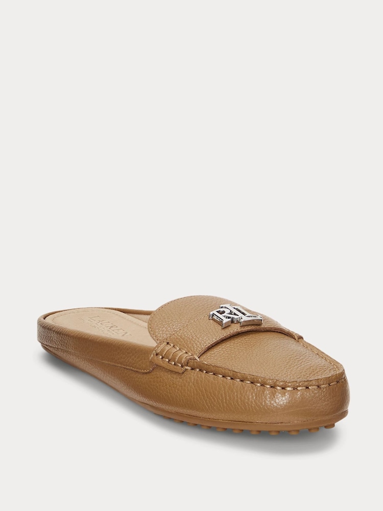 Lauren Ralph Lauren Barnsbury Leather Slip On Loafers - Image 1 of 4