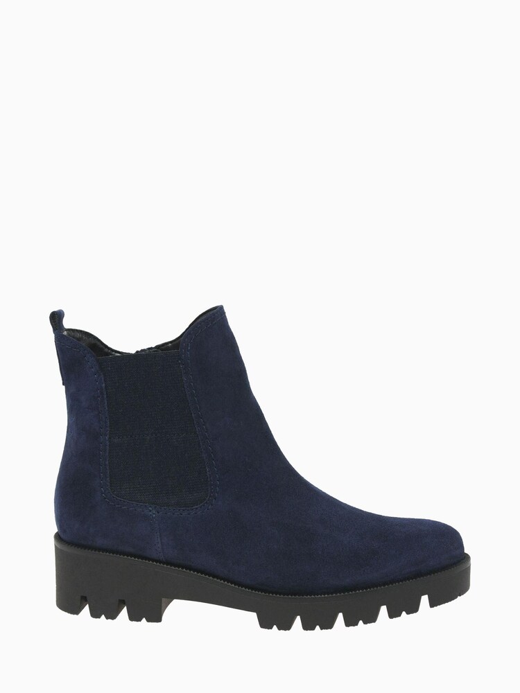 Gabor Newport Marine Suede Fashion Ankle Boots - Image 1 of 4