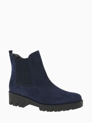 Gabor Newport Marine Suede Fashion Ankle Boots - Image 3 of 4