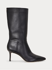Lauren Ralph Lauren Leannah Leather Stiletto Heel Boots - Image 2 of 3