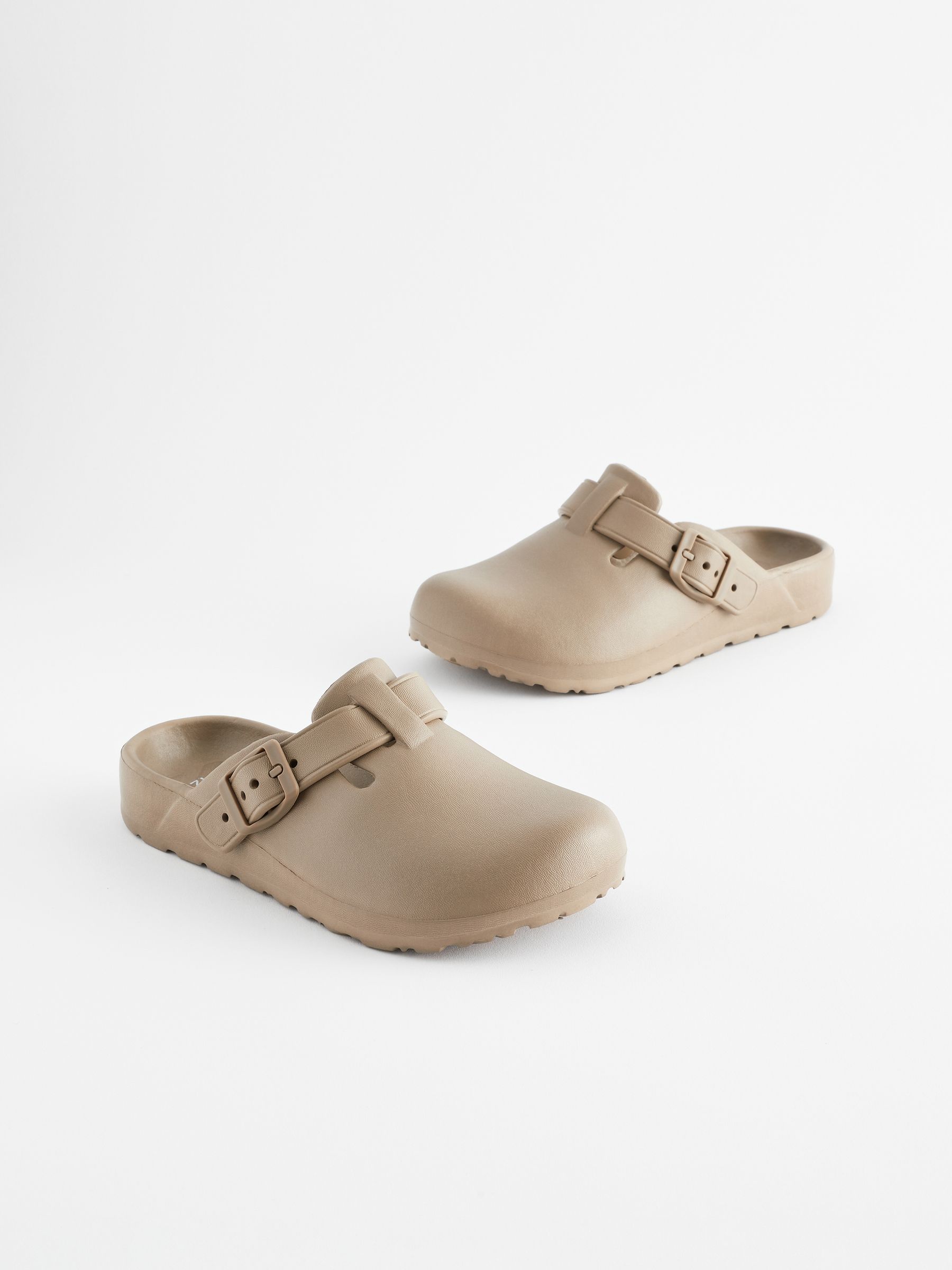 Buy Neutral Buckle Clog Mules from Next Luxembourg