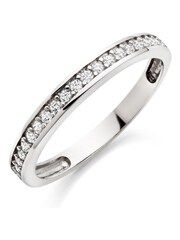 Beaverbrooks 9ct Cubic Zirconia Eternity Ring - Image 1 of 3