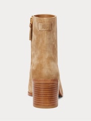 Lauren Ralph Lauren Camel Cassie Suede Ankle Boots - Image 3 of 3