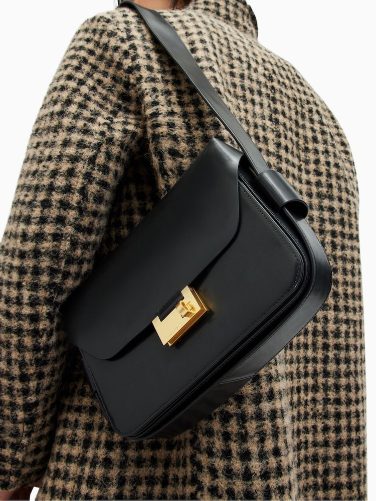 AllSaints Black/Gold Etienne Shoulder Bag - Image 2 of 7