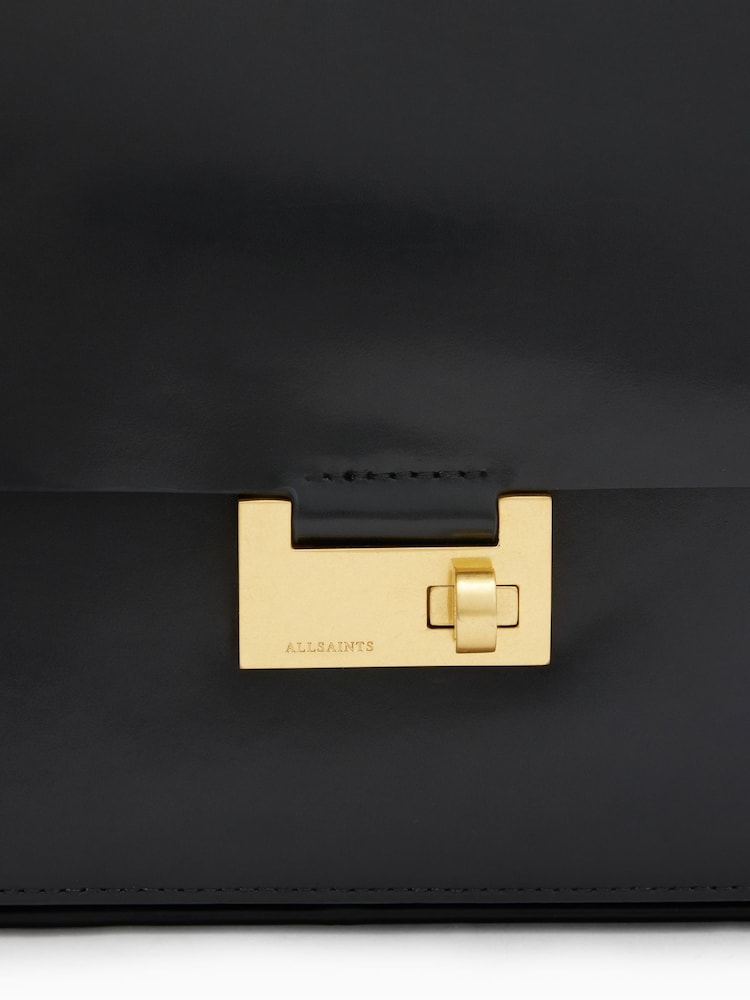 AllSaints Black/Gold Etienne Shoulder Bag - Image 7 of 7