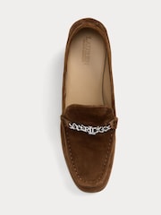 Lauren Ralph Lauren Winslet Suede Heeled Brown Loafers - Image 4 of 4