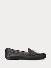 Lauren Ralph Lauren Barnsbury Pebbled Leather Loafer Shoes - Image 2 of 4