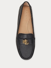 Lauren Ralph Lauren Barnsbury Pebbled Leather Loafer Shoes - Image 4 of 4