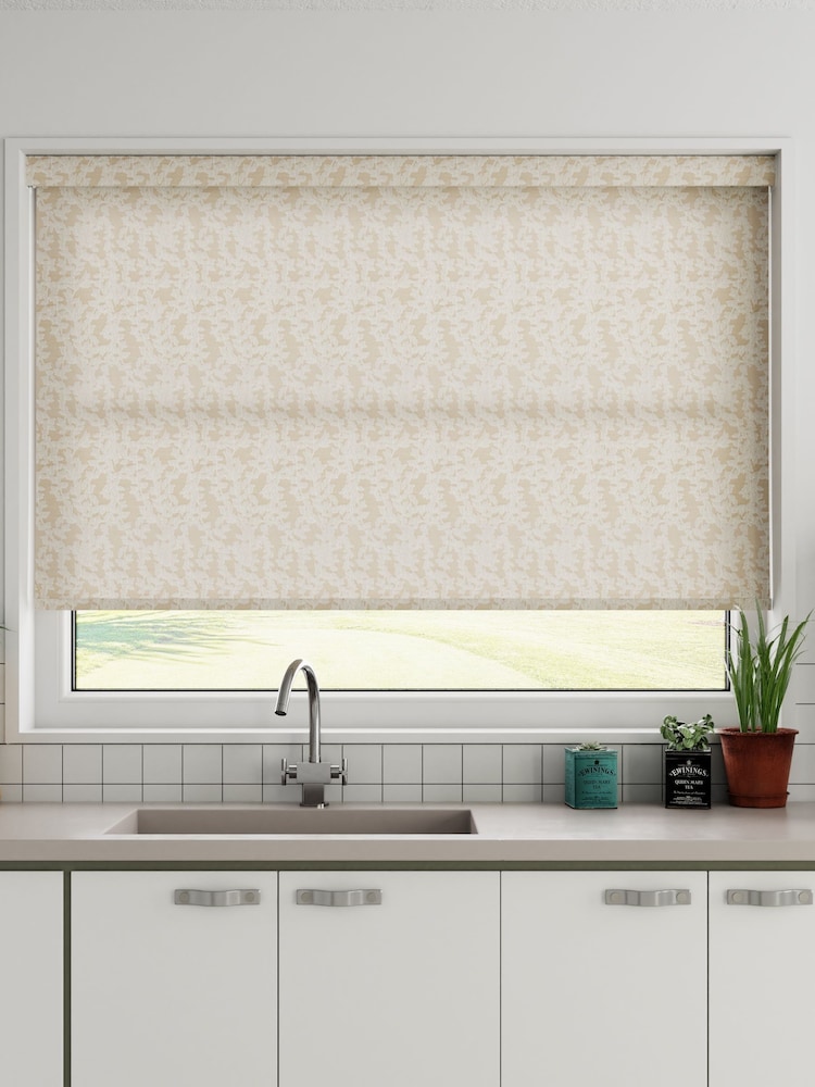 Vanilla Cream Wisley Made To Measure Roller Blind - Image 1 of 3