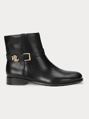 Lauren Ralph Lauren Brooke Leather Ankle Boots - Image 2 of 3