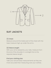 Bright Blue Skinny Fit Two Button Suit Jacket - Image 10 of 11