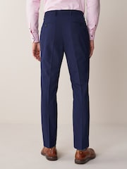 Bright Blue Skinny Fit Two Button Suit Jacket - Image 7 of 8