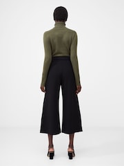 French Connection Black Whisper Belted Culottes - Image 2 of 4