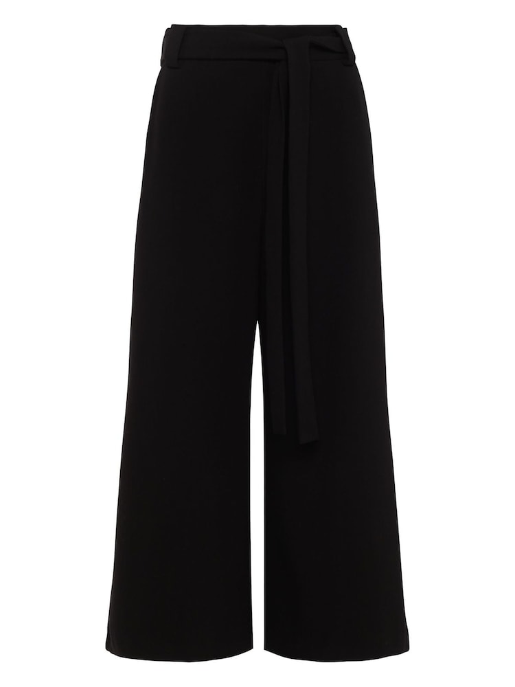 French Connection Black Whisper Belted Culottes - Image 4 of 4