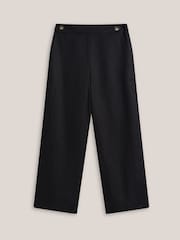 Hobbs Black Josephine Linen Trousers - Image 4 of 4