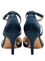 Ravel Blue Strappy Diamante Court Shoes - Image 3 of 4
