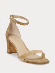 Lauren Ralph Lauren Logan Leather Heeled Sandals - Image 1 of 4