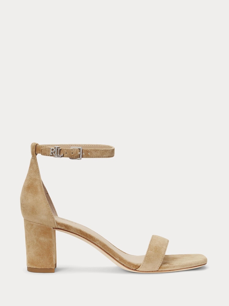 Lauren Ralph Lauren Logan Leather Heeled Sandals - Image 2 of 4