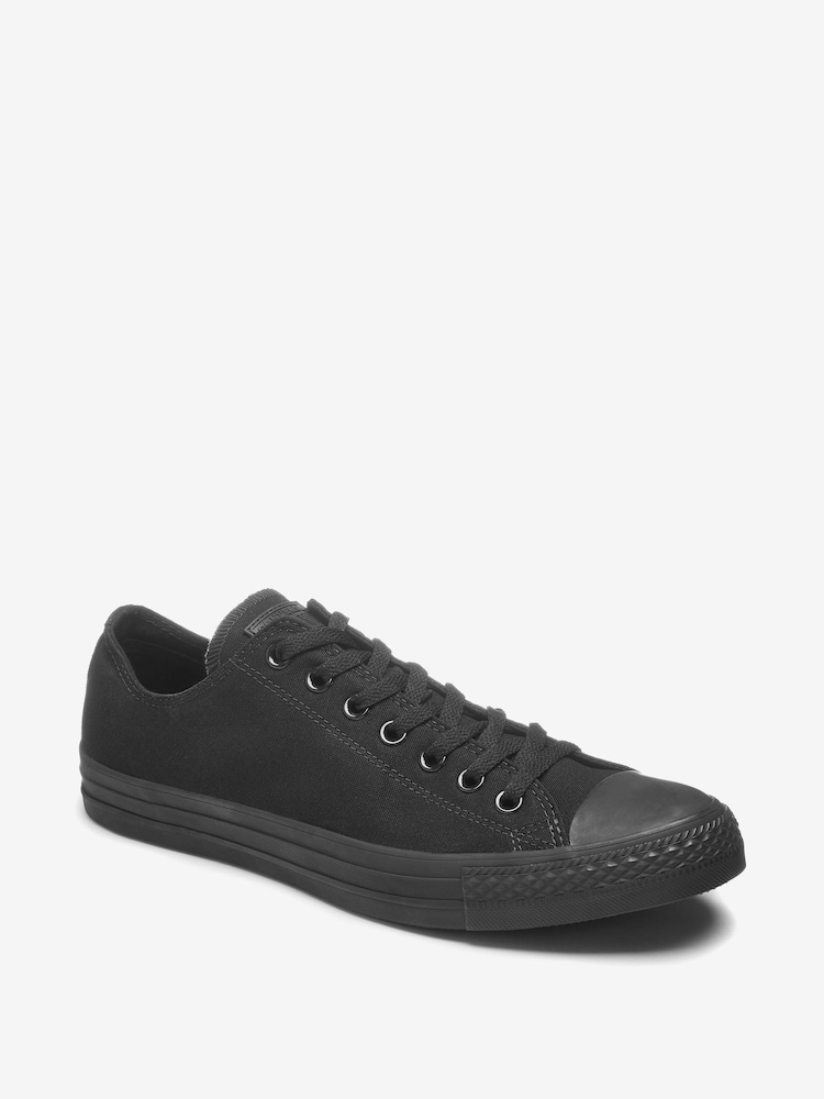 Converse Black/Black Chuck Taylor Ox Trainers - Image 2 of 6