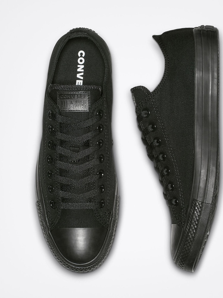 Converse Black/Black Chuck Taylor Ox Trainers - Image 4 of 6