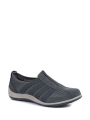 Pavers Grey Pavers Ladies Casual Zip Up Trainers - Image 3 of 5