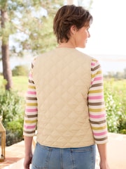 Braun - Cotton Traders Gesteppte Weste - Bild 2 von 4