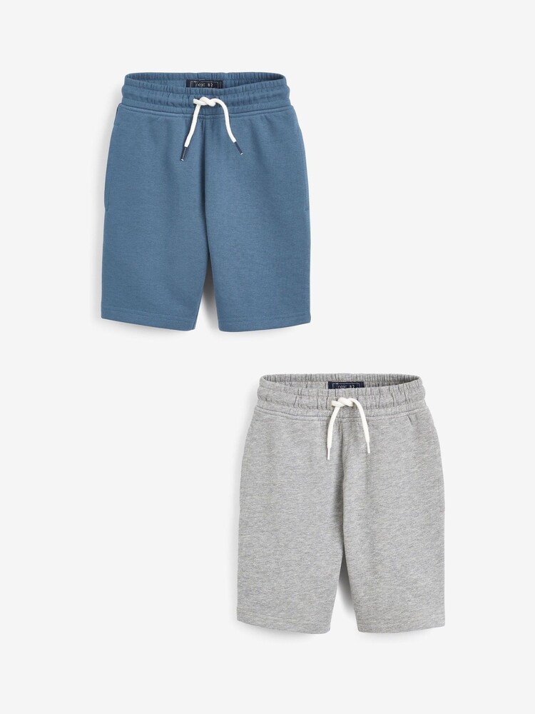 Blue/Grey 2 Pack Shorts (3-16yrs) - Image 1 of 5