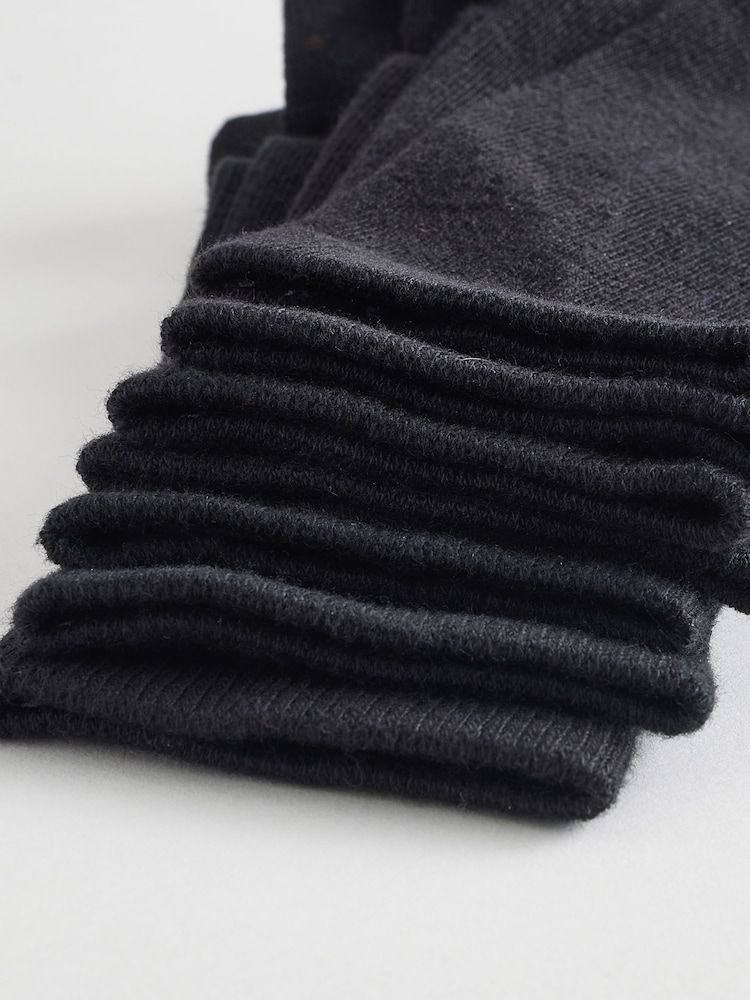 Črna karirasta - Bogate bombažne nogavice 7 paket - Slika 10 iz 10