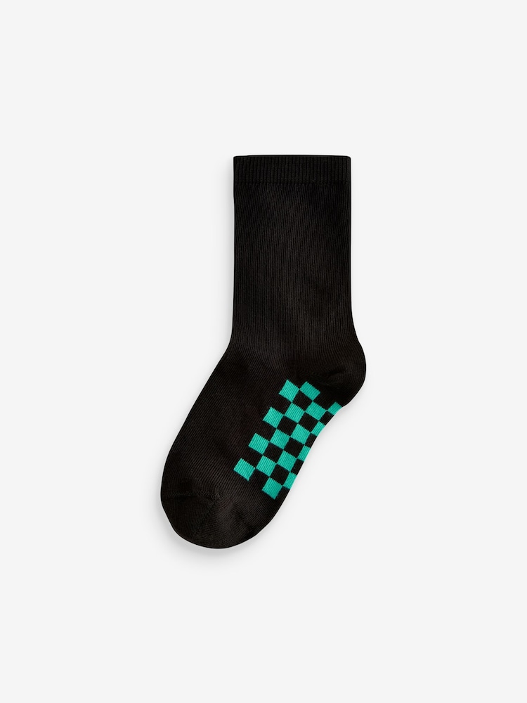 Schwarz/Schachbrettmuster - Socken mit hohem Baumwollanteil, 7er-Pack - Bild 8 von 8 Schwarz/Schachbrettmuster - Socken mit hohem Baumwollanteil, 7er-Pack - Bild 8 von 8