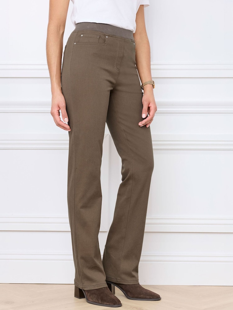 Cotton Traders Premium Pull-On Twill Straight Leg Jeans 29" - Bild 1 von 4 Cotton Traders Premium Pull-On Twill Straight Leg Jeans 29" - Bild 1 von 4