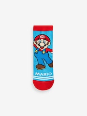 Super Mario License Character 5 Pack Cotton Rich Socks - Image 4 of 8