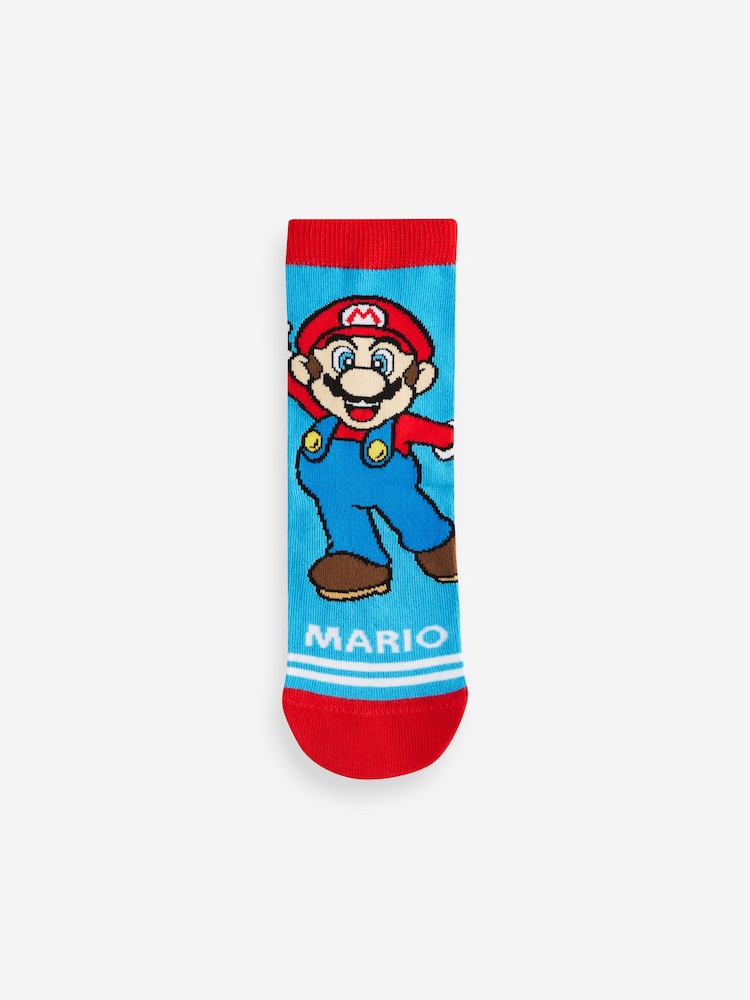 Super Mario - Zestaw 5 par skarpet z wysoką zawartością bawełny i licencją Character - Image 4 of 8