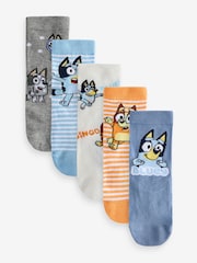 Bluey License Character Cotton Rich Socks 5 Pack - Image 1 of 8