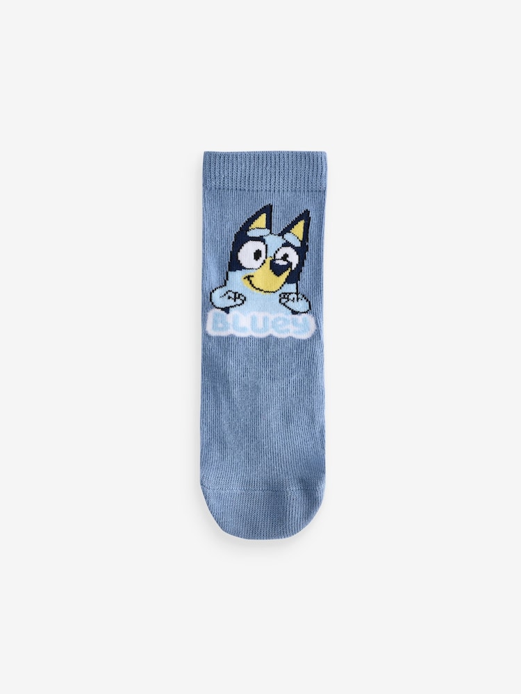 Bluey License Character Cotton Rich Socks 5 Pack - Image 3 of 8