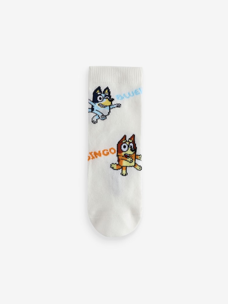 Bluey License Character Cotton Rich Socks 5 Pack - Image 4 of 8