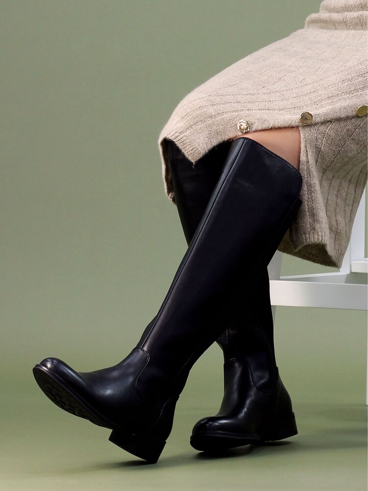 Lunar Winford Long Black Boots - Image 1 of 9