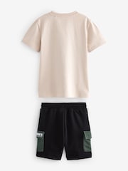 Minecraft Stone Natural Short Sleeve License T-Shirt And Shorts Set (3-16yrs) - Image 2 of 4