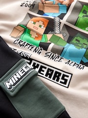 Minecraft Stone Natural Short Sleeve License T-Shirt And Shorts Set (3-16yrs) - Image 3 of 4
