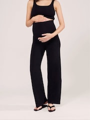 LOVALL Black Tall Maternity Petite Lightweight Trousers - Image 3 of 4