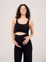 LOVALL Black Tall Maternity Petite Lightweight Trousers - Image 4 of 4