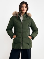 Phase Eight Green Amber Short Puffer Coat - Image 1 of 7