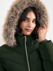 Phase Eight Green Amber Short Puffer Coat - Image 6 of 7