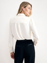 Phase Eight Cream Maisie Pearl Shirt - Image 2 of 7