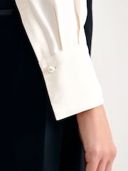 Phase Eight Cream Maisie Pearl Shirt - Image 4 of 7