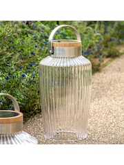 Gallery Clear Garden Large Meigh LED Solar Lantern - Image 1 of 5