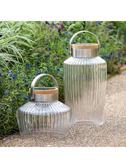 Gallery Clear Garden Large Meigh LED Solar Lantern - Image 2 of 5