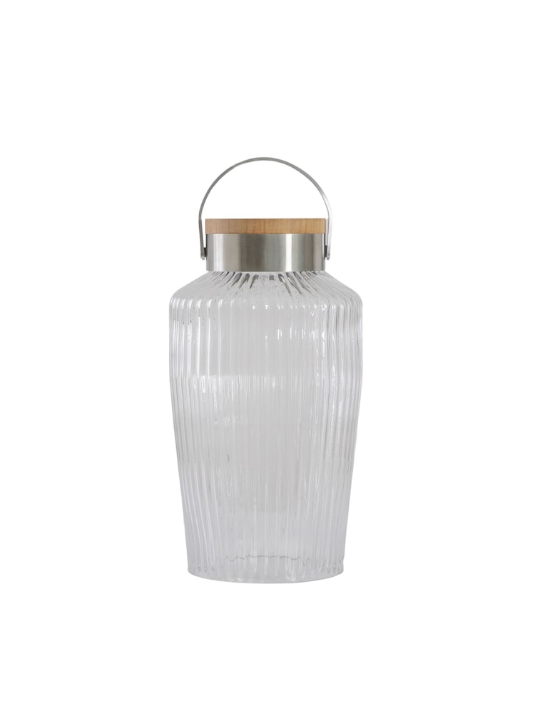 Gallery Clear Garden Large Meigh LED Solar Lantern - Image 5 of 5